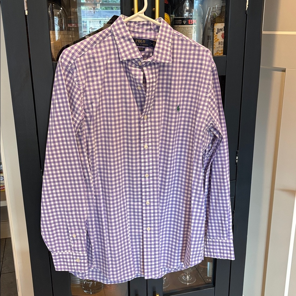 Ralph Lauren Lavender Checkered Shirt